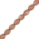 Czech Pinch beads 5x3mm Chalk white gold luster 03000/14497